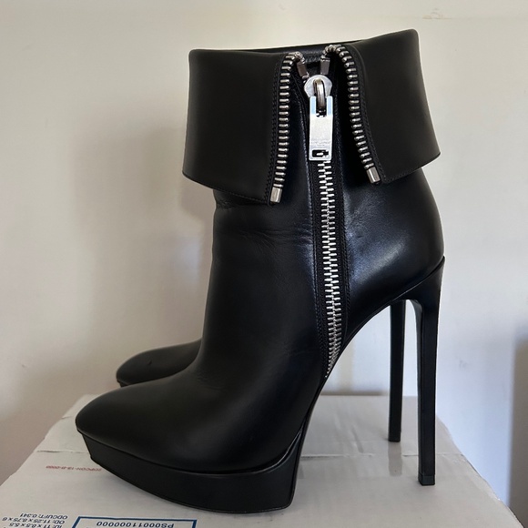 Saint Laurent | JANIS 80mm | Seta Calf Nero | 38 - Picture 10 of 13